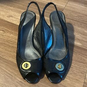 Coach Slingback Kitten Heels